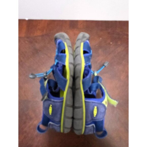 KEEN Kids Sea camp II CNX Waterproof Sport Sandals Navy Blue & Yellow Size 2 - Picture 7 of 9